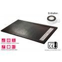 Extraflache Duschwanne PREMIUM  Schwarz RAL 9005 + Ventil