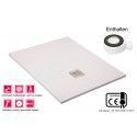 Extraflache duschwanne weiße RAL 9003 + Ventil